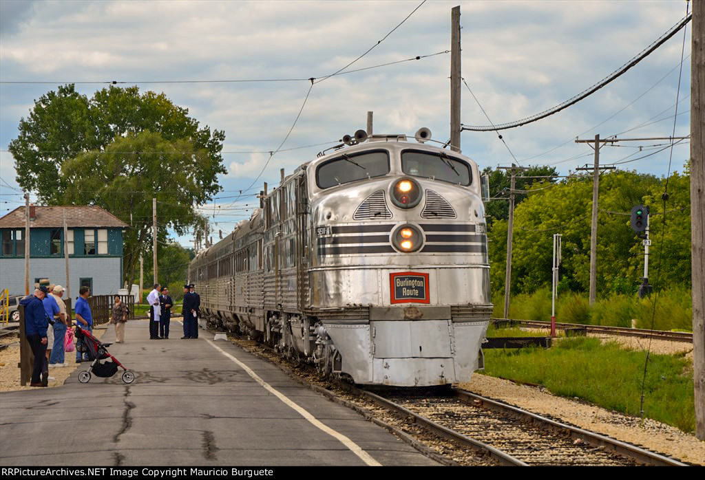 CBQ E5A Locomotive Nebraska Zephyr